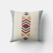 Custom Moroccan Geometric Embroidery Pattern Art クッション (裏面)