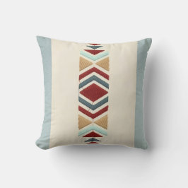 Custom Moroccan Geometric Embroidery Pattern Art クッション