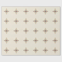 Custom Moroccan Geometric Embroidery Pattern Art