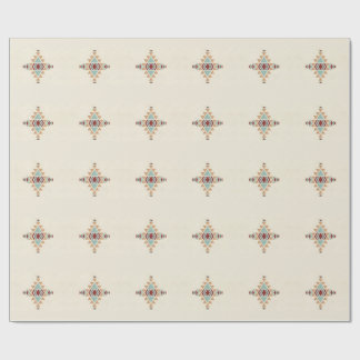 Custom Moroccan Geometric Embroidery Pattern Art ラッピングペーパー