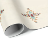 Custom Moroccan Geometric Embroidery Pattern Art W ラッピングペーパー (ロールコーナー)