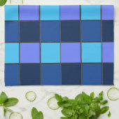 Custom  Mosaic Tile & Pixel Grid Pattern キッチンタオル (折り畳み)