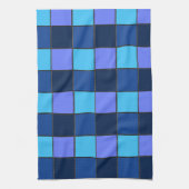 Custom  Mosaic Tile & Pixel Grid Pattern キッチンタオル (縦)