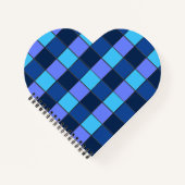 Custom  Mosaic Tile & Pixel Grid Pattern ノートブック (正面)