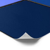 Custom  Mosaic Tile & Pixel Grid Pattern ポスター (角)