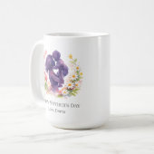 Custom Mother and Child Floral Mother’s Day Mug コーヒーマグカップ (正面左)