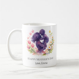 Custom Mother and Child Floral Mother’s Day Mug コーヒーマグカップ