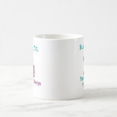 Custom Mother Daughter Silhouette Mommy Love Mug コーヒーマグカップ (中央)