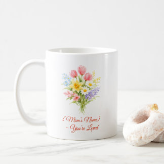 Custom Mother’s Day Bouquet of Flowers Mug コーヒーマグカップ