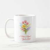 Custom Mother’s Day Bouquet of Flowers Mug コーヒーマグカップ (左)