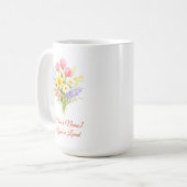 Custom Mother’s Day Bouquet of Flowers Mug コーヒーマグカップ (正面左)