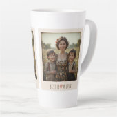 Custom Mother's Day カフェラテマグ (右アングル)