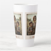 Custom Mother's Day カフェラテマグ (正面)