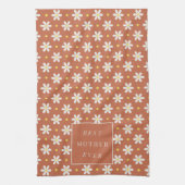 Custom Mother's Day Gift Personalized Daisy キッチンタオル (縦)