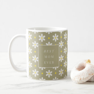 Custom Mother's Day Gift Personalized Daisy コーヒーマグカップ