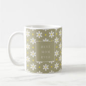 Custom Mother's Day Gift Personalized Daisy コーヒーマグカップ (左)