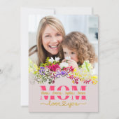 Custom Mother's Day I Photo & Personal Message カード (正面)