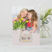 Custom Mother's Day I Photo & Personal Message カード (スタンド正面)