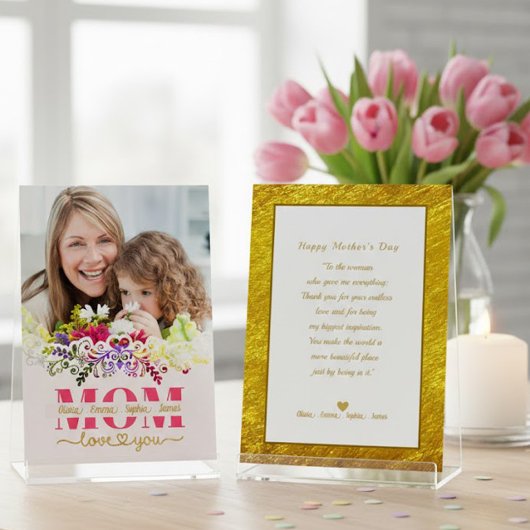 Custom Mother's Day I Photo & Personal Message カード