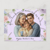 Custom Mother's day photo Always your babies ポストカード (正面)