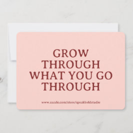 Custom Motivational Card, Self-Love & Growth Gift シーズンカード