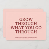 Custom Motivational Card, Self-Love & Growth Gift シーズンカード (正面/裏面)