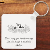 Custom Motivational Keychain キーホルダー (裏面)