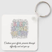 Custom Motivational Keychain キーホルダー (裏面)