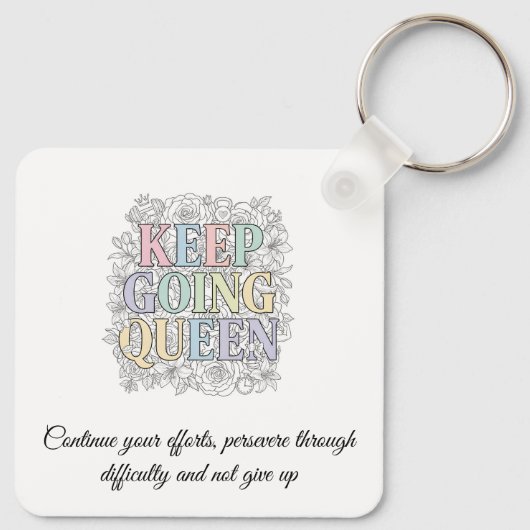 Custom Motivational Keychain キーホルダー (裏面)