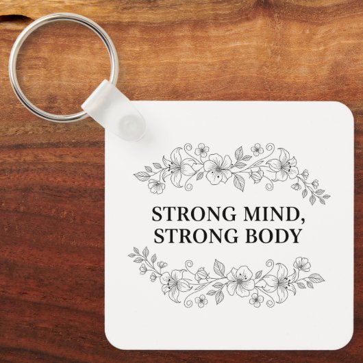 Custom Motivational Keychain キーホルダー (正面)