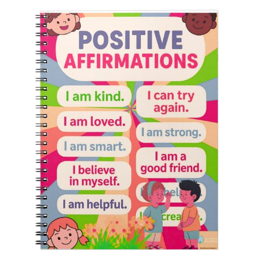 Custom Motivational Photo Notebook for Students ノートブック (正面)