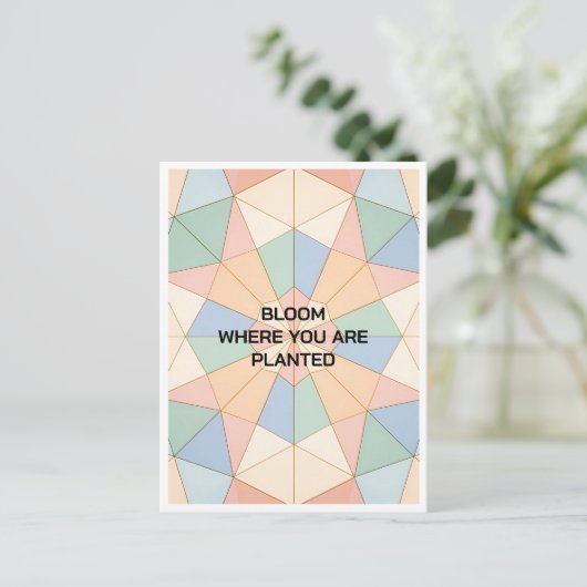 Custom Motivational Post Card ポストカード (スタンド正面)