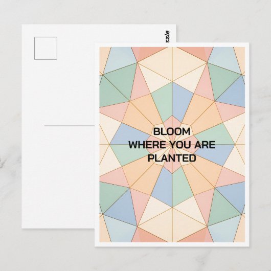 Custom Motivational Post Card ポストカード (正面/裏面)