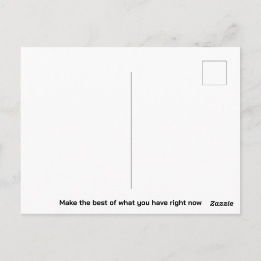 Custom Motivational Post Card ポストカード (裏面)