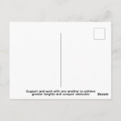 Custom Motivational Quote post card ポストカード (裏面)