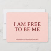 Custom Motivational & Self Love Gift Card for Her シーズンカード (正面)