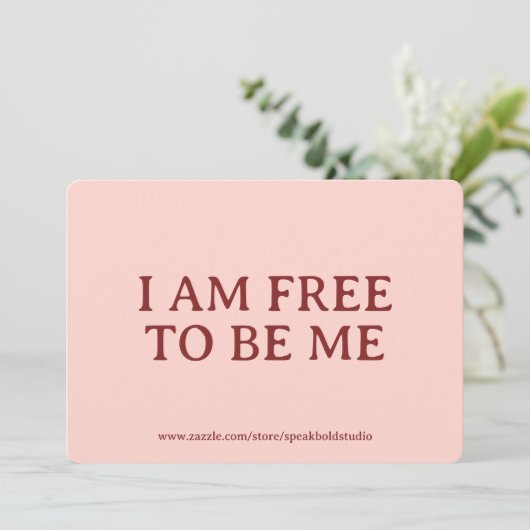 Custom Motivational & Self Love Gift Card for Her シーズンカード (スタンド正面)
