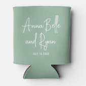 Custom Mountain Wedding Guest Favor 缶クーラー (正面)