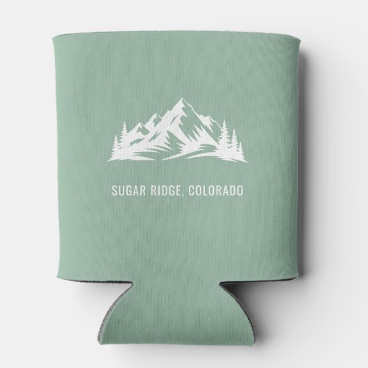 Custom Mountain Wedding Guest Favor 缶クーラー (裏面)
