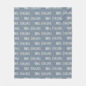 Custom Mr & Mrs Anniversary Blanket Gift for Wife フリースブランケット (正面)