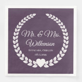 Custom Mr. & Mrs. Bride and Groom Newlywed (正面)