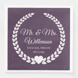 Custom Mr. & Mrs. Bride and Groom Newlywed