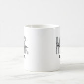 Custom Mr & Mrs Mug Gift for Couples & Newlyweds コーヒーマグカップ (中央)