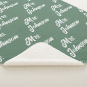 Custom Mr & Mrs Newlywed Blanket for Bride & Groom シェルパブランケット (3/4)