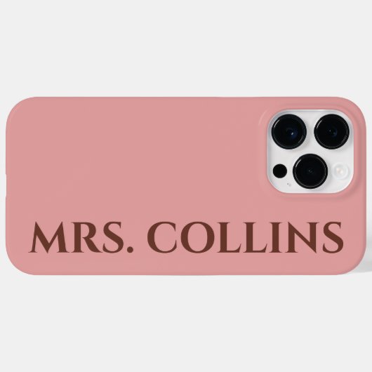 Custom Mr & Mrs Phone Case Gift for Couples Case-Mate iPhoneケース (裏面 (横))