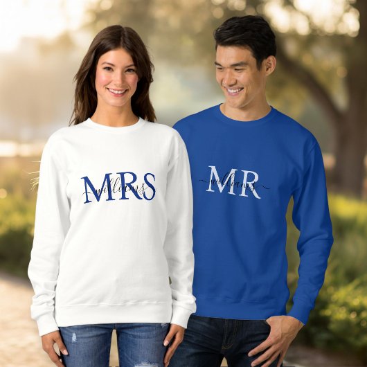 Custom Mr & Mrs Sweatshirt, Wedding Anniversary スウェットシャツ