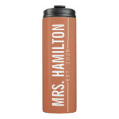 Custom Mr & Mrs Tumbler, Couple Gift for Weddings タンブラー (正面)