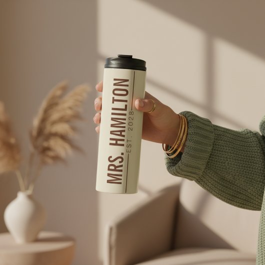 Custom Mr & Mrs Tumbler Gift for Husband & Wife タンブラー