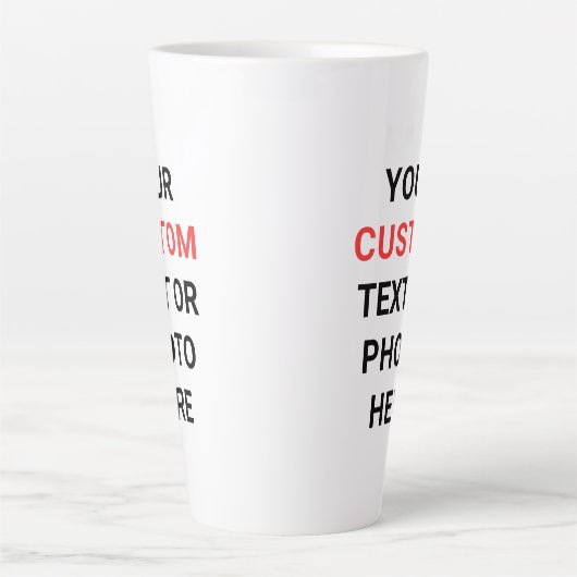 Custom Mug | Add Text, Photo, Logo or Design Here  カフェラテマグ (正面)