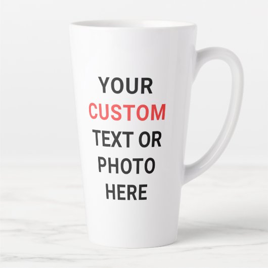 Custom Mug | Add Text, Photo, Logo or Design Here カフェラテマグ (右)